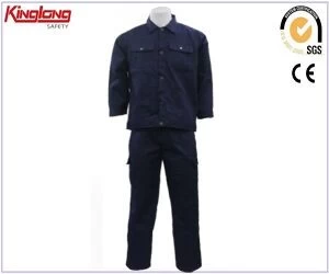 China China Supplier 100% Cotton Long Sleeves Jacket and Pants,Work Uniform Wholesale manufacturer