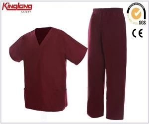 Китай Китайский поставщик 100% хлопок медицинский униформа, больничная форма унисекс для врача и медсестры производителя