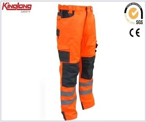 porcelana China Supplier 100% Cotton Work Pants,Multipocket Work Trousers with Elastic fabricante