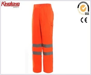 China China Supplier 100% Cotton Work Trousers,Safety Cargo Pants with Reflector manufacturer