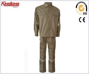 Čína Čínský dodavatel 100% bavlna Pracovní uniforma, reflexní antistatický pracovní oblek výrobce