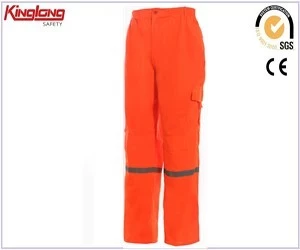 China China Supplier Poly Cotton Work Trousers,Reflective Safety Cargo Pants manufacturer
