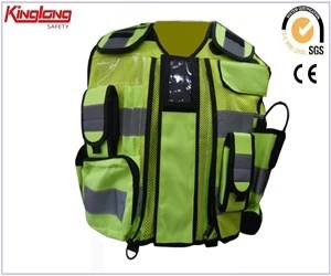 China China Supplier Reflective Vest,High Visibility Sleeveless Jacket For Men manufacturer