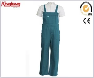 Čína Bezpečnostní reflexní kalhoty s náprsenkou z Číny, kalhoty s náprsenkou ze 100% bavlny výrobce