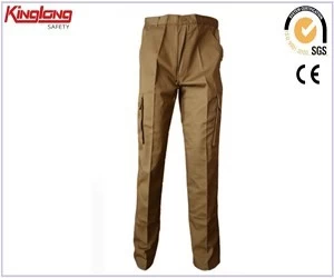 Cina Pantaloni cargo a sei tasche del fornitore cinese, pantaloni da lavoro in cotone 100%. produttore