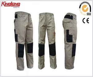 porcelana Proveedor de China, pantalones de trabajo con rodillera, combinación de colores de pantalones cargo con múltiples bolsillos fabricante