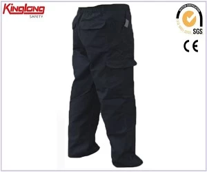 Китай Брюки-карго из 100 % хлопка в Китае, рабочие брюки с несколькими карманами для мужчин производителя