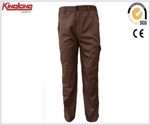 China Calça cargo 100% algodão China Wholesale, calças de trabalho multibolsos fabricante