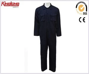 An tSín An tSín Mórdhíol 100% Cotton Coverall, Éide Gorm Dubh Unisex d'oibrithe déantóir