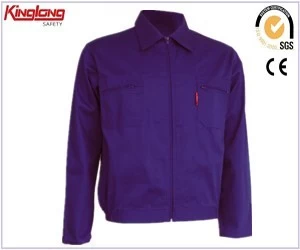China China Wholesale Jaqueta Azul Escuro, Jaqueta 100% Algodão Workwear fabricante
