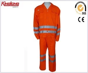 An tSín China Wholesale High Visbility Workwear,Pants and Jacket With Reflective Tapes déantóir