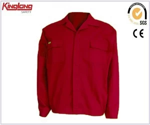 Chiny Chiny Hurtowa kurtka robocza z długimi rękawami, 100% bawełniany mundur roboczy producent