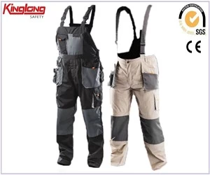 China China Wholesale Polycotton Bib Pants,Work Bib Trousers with Multipocket manufacturer