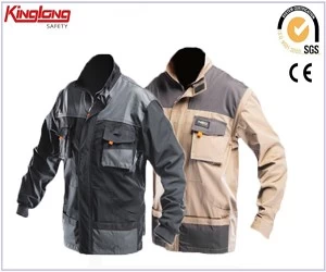 China China Wholesale Polycotton Workwear Jacket,Multipocket Work Jacket for Men manufacturer