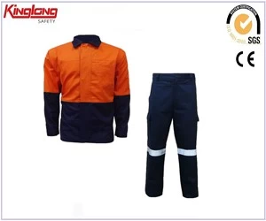 China China factory direct sale clothing Hivi 2pieces shirt and pants with high visibility reflectape manufacturer