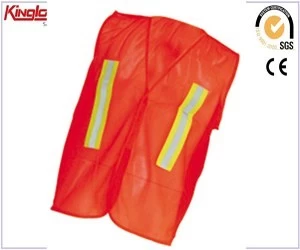 Čína Malá vesta, fluorescenční žlutá vesta s fluorescenčními páskami výrobce