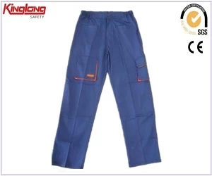 An tSín monaróir tSín pant lasta ócáideach durable, pócaí taobh pant lógó saincheaptha le waist leaisteacha déantóir