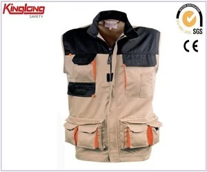 China China supplier Fashion Work Vest,Multipocket Vest for Men Wholesale manufacturer