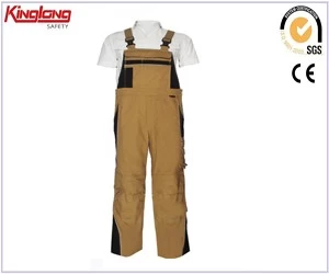 China Chinese factory hot selling poly cotton  bib pant ,working overall clothing manufacturer
