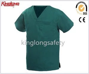 China Klassiek ontwerp populaire stijl medische scrubs met v-hals, hoogwaardige functionele en praktische laboratoriumscrubs fabrikant