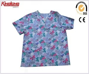 China Roupa colorida uniforme do hospital para a enfermeira, de alta qualidade preço esfrega workwear unisex fabricante
