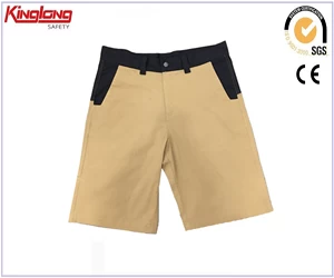 China Contrast workwear cargo shorts high quality slim straight men's shorts manufacturer