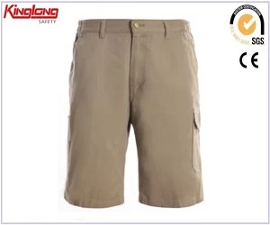 porcelana Proveedor de pantalones cortos casuales de algodón, pantalones cortos cargo de sarga para hombre fabricante