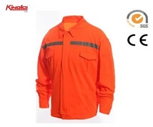 China Custom Polyester / Cotton Hi Visibility Clothing, Long Sleeves Safety Vest manufacturer