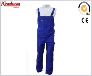 Čína Přizpůsobené 100% bavlněné pracovní kalhoty s náprsenkou, dodavatel pracovních oděvů s náprsenkou z Číny výrobce