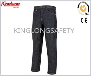 China Durable Washed Denim Pants, Mens Workwear Jeans manufacturer