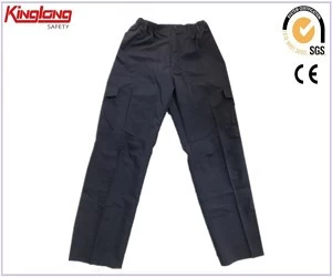 Chiny Spodnie Cargo elastyczny pas, sześć kieszenie Cargo Spodnie w pasie elastyczna, 100% bawełna splot sześciu kieszeni Cargo Spodnie w pasie elastyczna producent