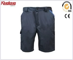 porcelana Pantalones cortos cargo para hombre con bolsillos laterales de diseño a la moda, pantalones cortos con bolsillos en la cadera y cintura elástica en color caqui fabricante