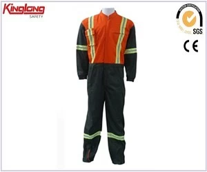 China Free size color combination workwear coverall,High quality mens working coveralls price manufacturer