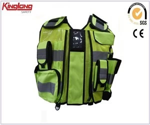 China Functional design multi pockets colorful vest,China manufacturer hot style workwear waistcoat manufacturer