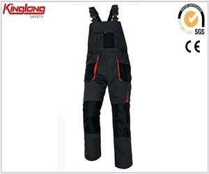 China Good quality t/c working bib overalls,Polycotton mens workwear uniforms bib pants price manufacturer