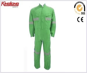 China Green unisex workwear coveralls price,High quality working coveralls for sale manufacturer