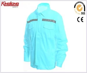 Kiina HIVI sininen takki ja housujen työpuvut myytävänä, Kiinan valmistajan hi vis -työvaatetakki valmistaja