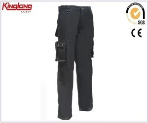 China Heavy Duty Elastic Waist Work Pants, Multi Pocket Work Trousers manufacturer