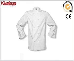 An tSín High Quality French Chef Uniform With Long Sleeves With Suit Unisex déantóir