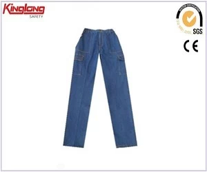 porcelana High quality outdoor casual denim jeans, 65%poly35%cotton fabric durable jeans fabricante