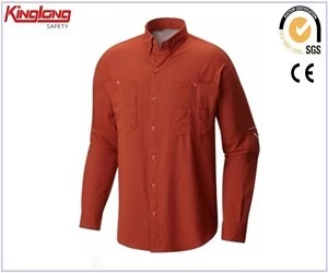 porcelana Precio de camisas de pesca para hombre al por mayor de alta calidad, proveedor de China de camisa de trabajo de tela de algodón fabricante