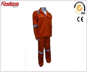 China High visiablity fireproof workwear coverall, 100%cotton engineering work uniform for man manufacturer