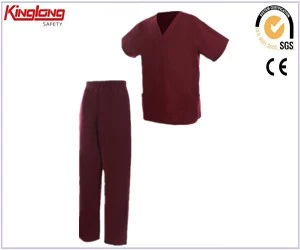 China Hospital Work Uniform for Nurse, Short Sleeve Polycotton Hospital Work Uniform for Nurse manufacturer