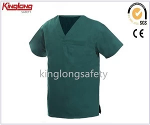 الصين Hospital uniform unisex high quality scrubs, short sleeves custom logo scrubs الصانع