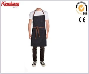 China Hot sale adults restaurant cotton coated kitchen garments chef apron manufacturer