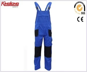 China Hot sale blue color men's classic type bib overalls,High quality bib pants china supplier manufacturer