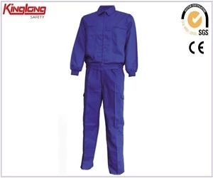 الصين Hot style fashion design coat and pant suit with zipper, polycotton high quality chest pockets suit الصانع
