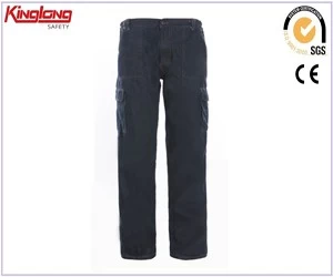 Kiina Teollisuus Casual Denim Work Pants, Cotton Casual Farkut Housut valmistaja