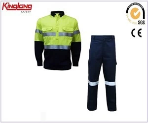 China Light green high quality mens wear hivi suits,Workwear shirts and pants China supplier manufacturer