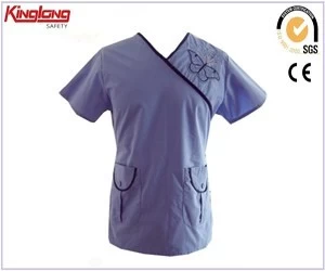 China Licht koningsblauw unisex ziekenhuis werkkleding uniform, Nursing scrubs hoogwaardige medische scrubs wholesale fabrikant